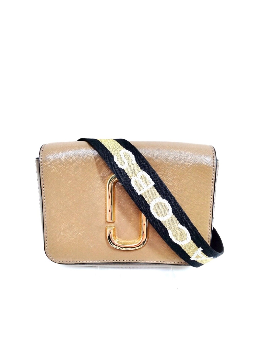 Authentic MARC JACOBS Double J 2Way Waist Pouch Shoulder Bag Brown